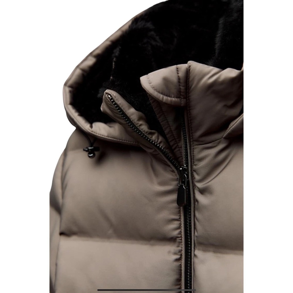 NWT ZARA WATER AND WIND PROTECTION SHORT QUILTED ANORAK SIZE LARGE - Picture 5 of 11